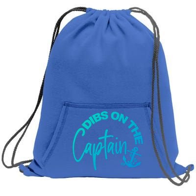 Wife Dibs On The Captain Gift Sweatshirt Cinch Pack Bag