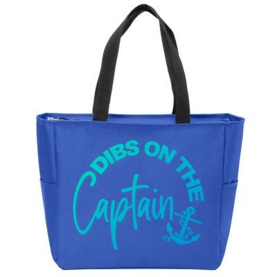 Wife Dibs On The Captain Gift Zip Tote Bag