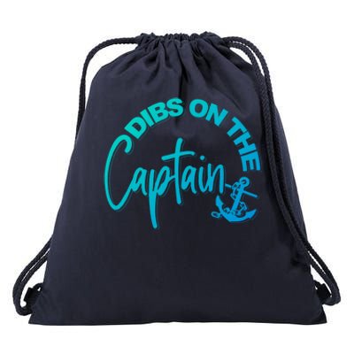 Wife Dibs On The Captain Gift Drawstring Bag