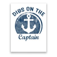 Womens Dibs On The Captain Funny Boating Captain Wife Poster