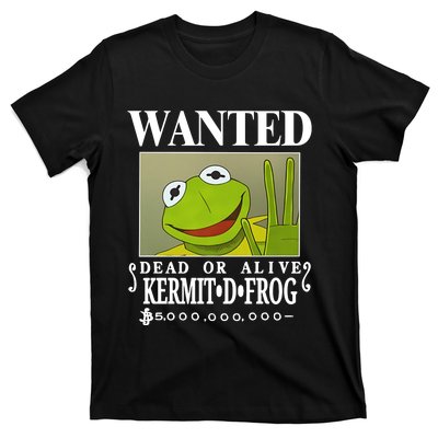 Wanted Dead Or Alive Kermit D. Frog T-Shirt