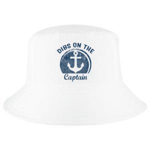 Womens Dibs On The Captain Funny Boating Captain Wife Cool Comfort Performance Bucket Hat