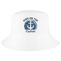 Womens Dibs On The Captain Funny Boating Captain Wife Cool Comfort Performance Bucket Hat