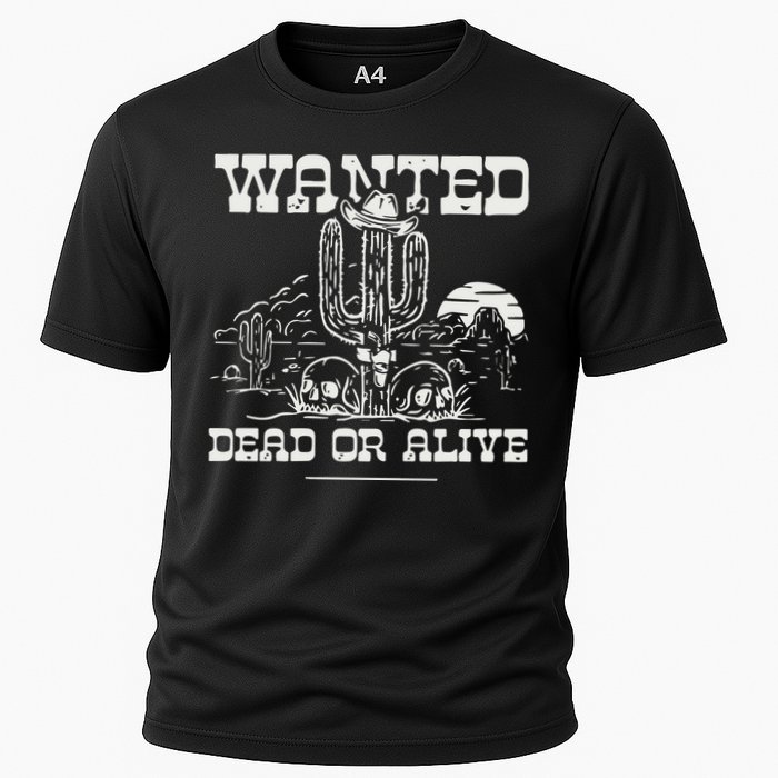 Wanted Dead Or Alive Cooling Performance Crew T-Shirt