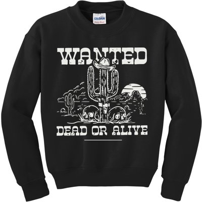 Wanted Dead Or Alive Kids Sweatshirt