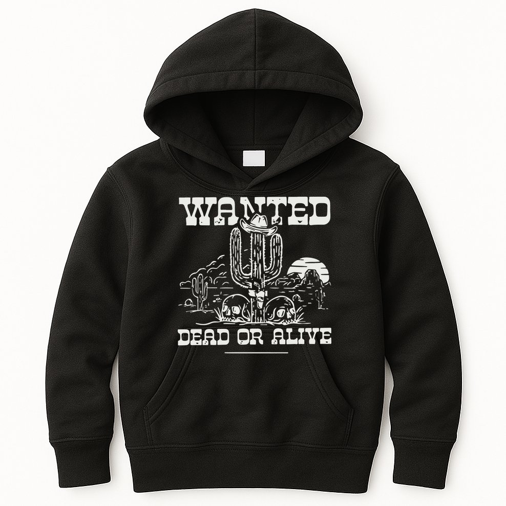 Wanted Dead Or Alive Kids Hoodie