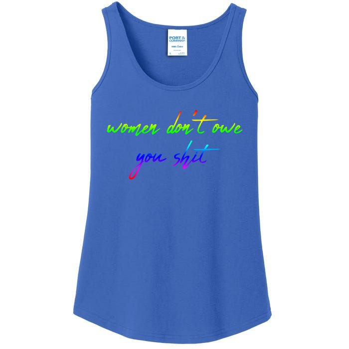 Women Don't Owe You Shit Feminist Womens History Month Great Gift Ladies Essential Tank