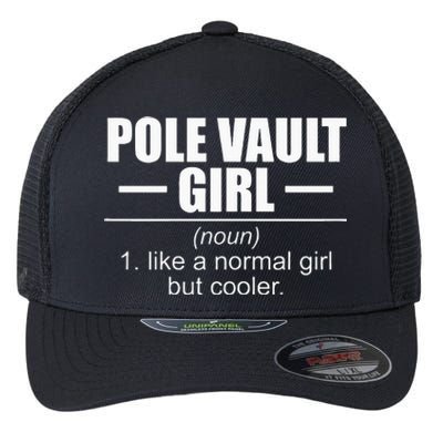 Womens Definition Pole Vault Girl Athlete High Jump Gift Vaulting Flexfit Unipanel Trucker Cap