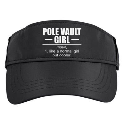 Womens Definition Pole Vault Girl Athlete High Jump Gift Vaulting Adult Drive Performance Visor