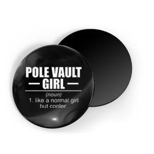 Womens Definition Pole Vault Girl Athlete High Jump Gift Vaulting Magnet