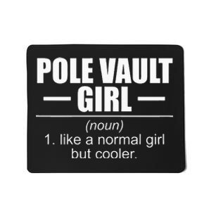 Womens Definition Pole Vault Girl Athlete High Jump Gift Vaulting Mousepad