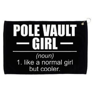 Womens Definition Pole Vault Girl Athlete High Jump Gift Vaulting Grommeted Golf Towel