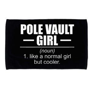 Womens Definition Pole Vault Girl Athlete High Jump Gift Vaulting Microfiber Hand Towel