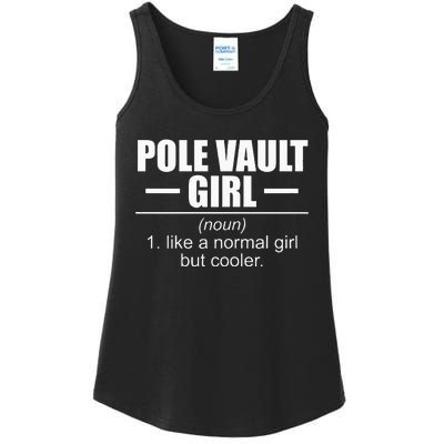 Womens Definition Pole Vault Girl Athlete High Jump Gift Vaulting Ladies Essential Tank