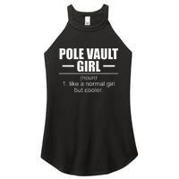 Womens Definition Pole Vault Girl Athlete High Jump Gift Vaulting Women's Perfect Tri Rocker Tank