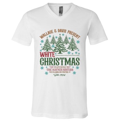 Wallace & David Present White Christmas Wallace & David Christmas M V-Neck T-Shirt