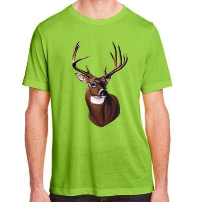 Whitetail Deer Portrait Antlers Wildlife Gift Animal Graphic Gift Adult ChromaSoft Performance T-Shirt