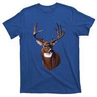 Whitetail Deer Portrait Antlers Wildlife Gift Animal Graphic Gift T-Shirt