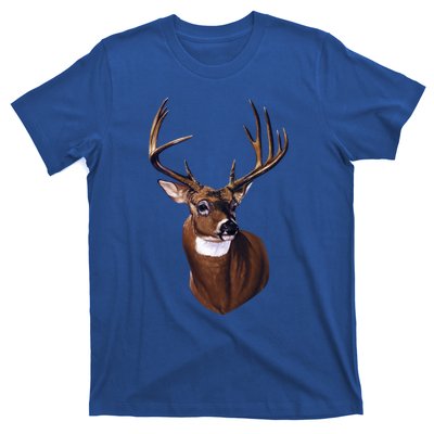 Whitetail Deer Portrait Antlers Wildlife Gift Animal Graphic Gift T-Shirt