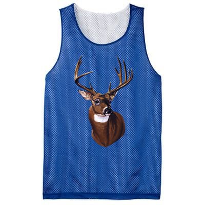 Whitetail Deer Portrait Antlers Wildlife Gift Animal Graphic Gift Mesh Reversible Basketball Jersey Tank