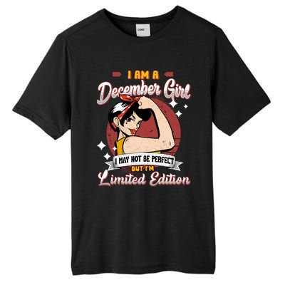 Wo December Queen Birthday Sagittarius Capricorn Funny Gift Tall Fusion ChromaSoft Performance T-Shirt