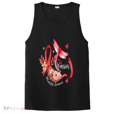Warrior Dragonfly Red Ribbon Blood Clot Awareness PosiCharge Competitor Tank