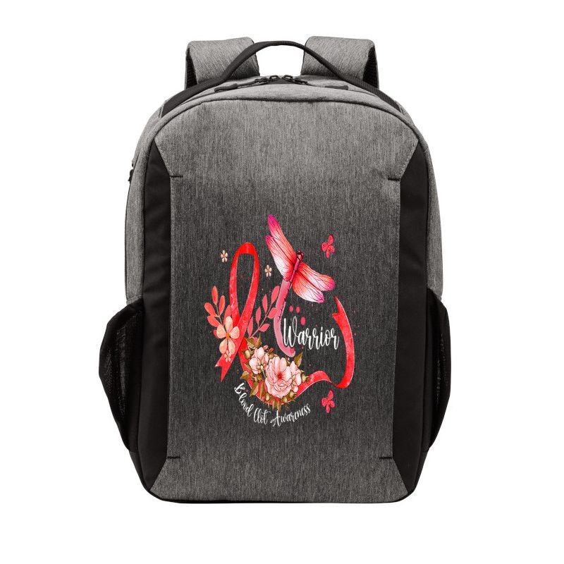 Warrior Dragonfly Red Ribbon Blood Clot Awareness Vector Backpack