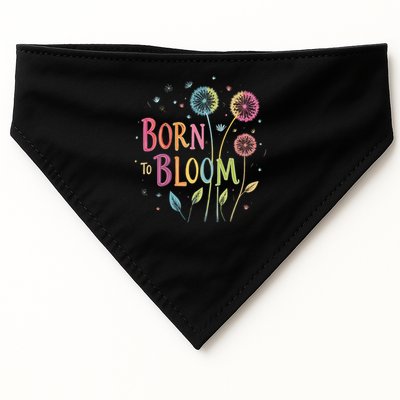 Wildflower Dandelion Rainbow Born Bloom Dandelion Flowers  USA-Made Doggie Bandana