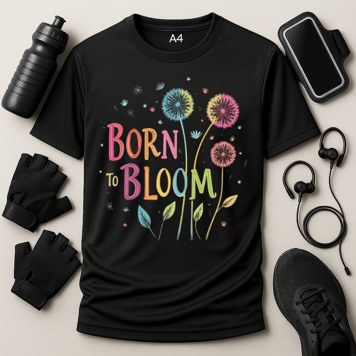 Wildflower Dandelion Rainbow Born Bloom Dandelion Flowers  Cooling Performance Crew T-Shirt