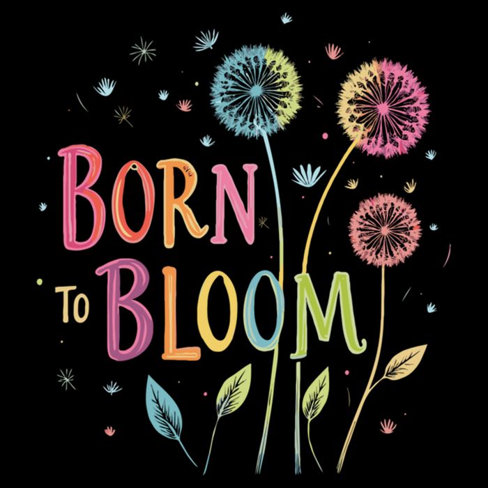 Wildflower Dandelion Rainbow Born Bloom Dandelion Flowers  Drawstring Bag
