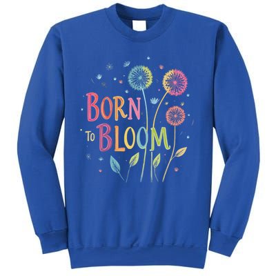 Wildflower Dandelion Rainbow Born Bloom Dandelion Flowers  Sweatshirt