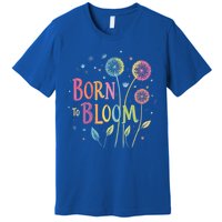 Wildflower Dandelion Rainbow Born Bloom Dandelion Flowers  Premium T-Shirt