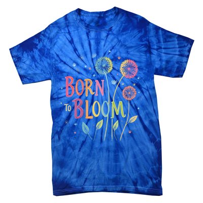 Wildflower Dandelion Rainbow Born Bloom Dandelion Flowers  Tie-Dye T-Shirt
