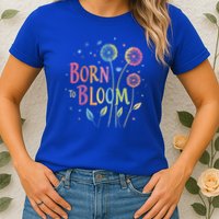 Wildflower Dandelion Rainbow Born Bloom Dandelion Flowers  Womens T-Shirt