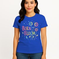 Wildflower Dandelion Rainbow Born Bloom Dandelion Flowers  Womens T-Shirt