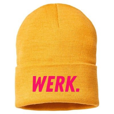 Werk Drag Race Drag Queen Quote Sustainable Knit Beanie