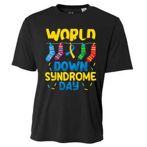 World Down Syndrome Day Awareness Socks  Wo kid Cooling Performance Crew T-Shirt