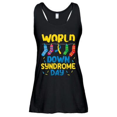 World Down Syndrome Day Awareness Socks  Wo kid Ladies Essential Flowy Tank