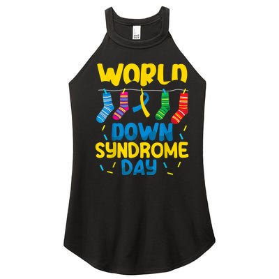 World Down Syndrome Day Awareness Socks  Wo kid Women’s Perfect Tri Rocker Tank