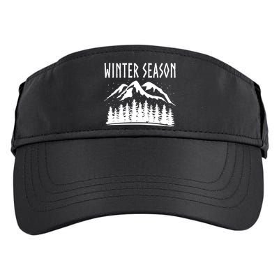 Winter Days Snowflakes Landscape Nature Funny Gift Adult Drive Performance Visor