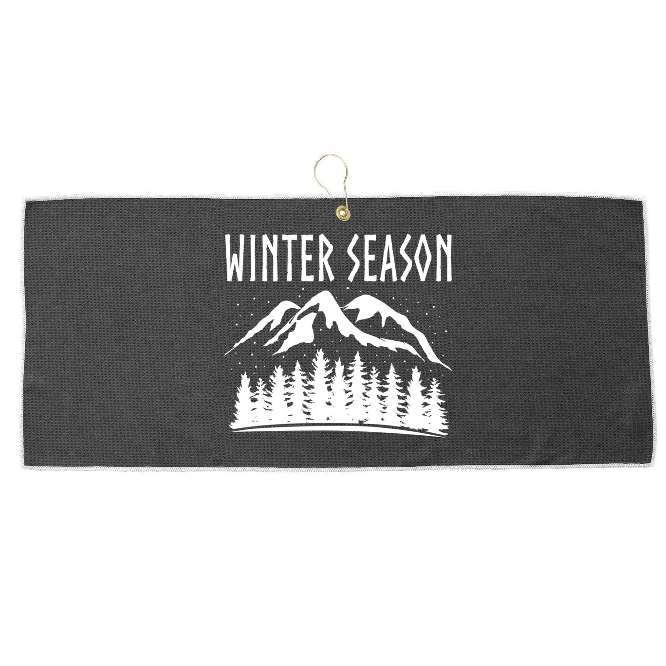 Winter Days Snowflakes Landscape Nature Funny Gift Large Microfiber Waffle Golf Towel