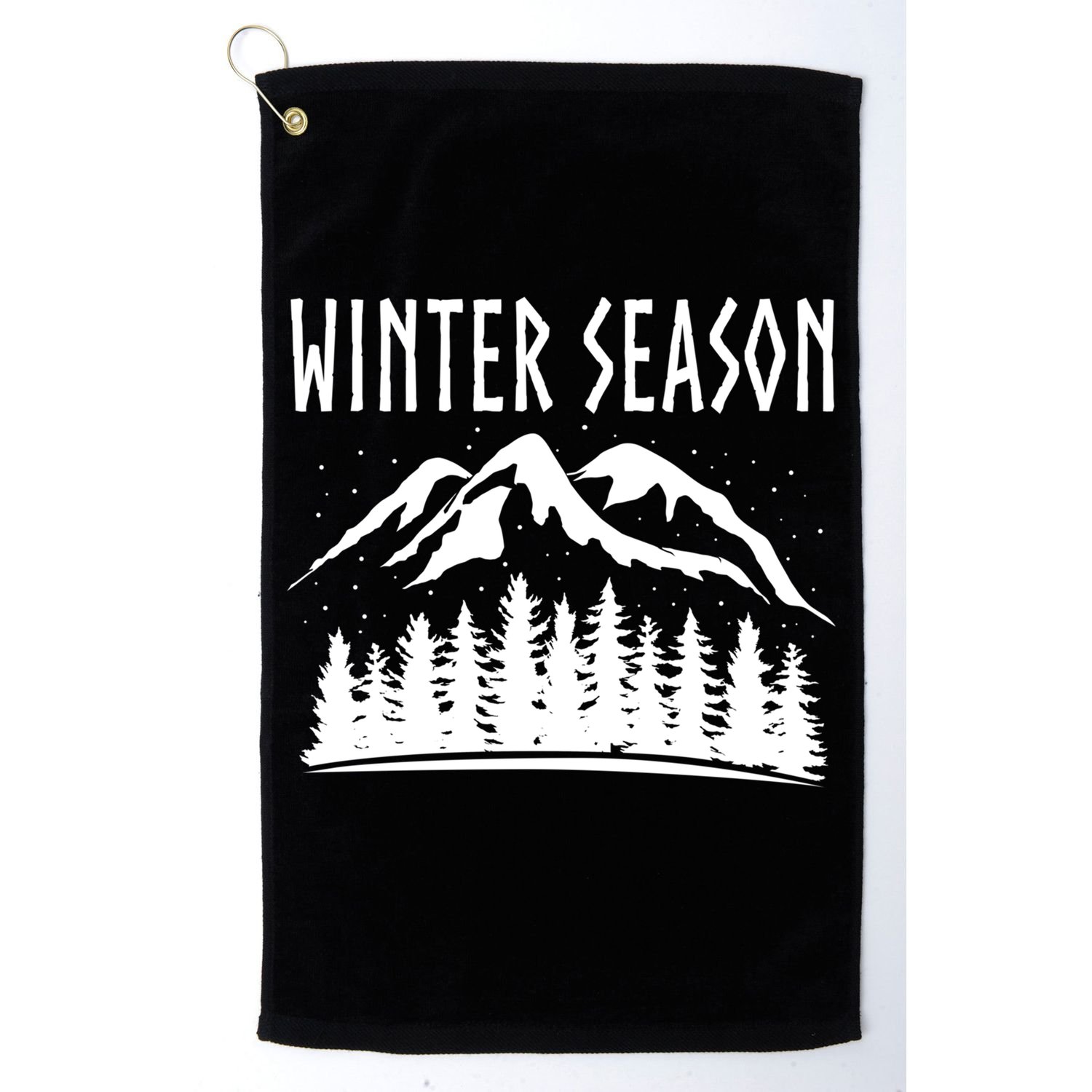 Winter Days Snowflakes Landscape Nature Funny Gift Golf Towel