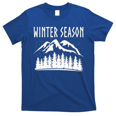 Winter Days Snowflakes Landscape Nature Funny Gift T-Shirt