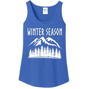 Winter Days Snowflakes Landscape Nature Funny Gift Ladies Essential Tank