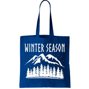 Winter Days Snowflakes Landscape Nature Funny Gift Tote Bag