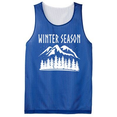 Winter Days Snowflakes Landscape Nature Funny Gift Mesh Reversible Basketball Jersey Tank