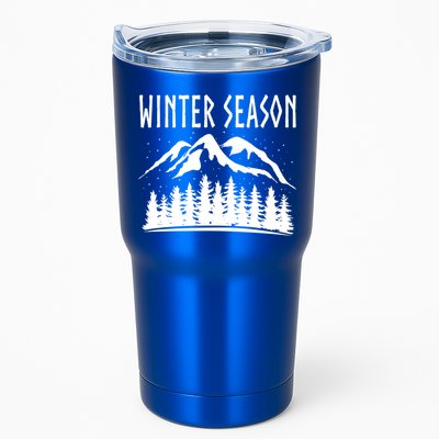 Winter Days Snowflakes Landscape Nature Funny Gift Tumbler