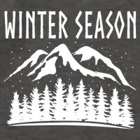 Winter Days Snowflakes Landscape Nature Funny Gift Vector Backpack