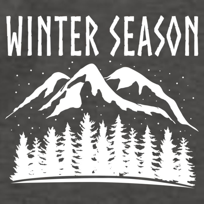 Winter Days Snowflakes Landscape Nature Funny Gift Vector Backpack