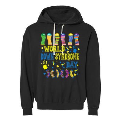 World Down Syndrome Day Awareness Socks 21 March Boy Girl Garment-Dyed Fleece Hoodie